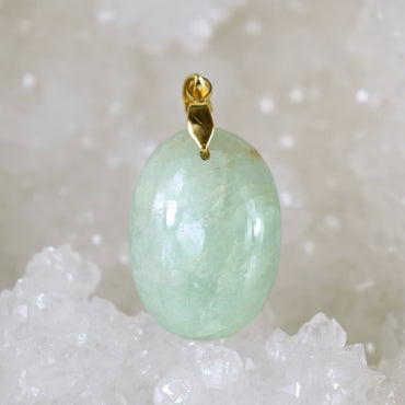 Aigue Marine 44 carats - pendentif cabochon unique en pierre naturelle #37