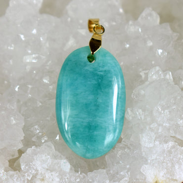 Amazonite 38 carats - pendentif cabochon unique en pierre naturelle #2