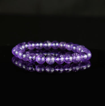 Bracelet Améthyste perles 8mm AA - Intégration - Calme spirituel - Guérison
