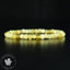 Bracelet Opale Jaune - Opale Miel AA perles carrées à facettes 4mm - Joie - Douceur - Harmonie