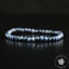 Bracelet fin Saphir bleu AA perles 4mm rondes facettées - Protection - Compréhension - Pouvoir