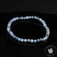 Bracelet fin Saphir bleu AA perles 4mm rondes facettées - Protection - Compréhension - Pouvoir