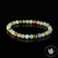 Bracelet Calcite Caraïbes Onyx Bleu perles rondes 6mm - Force intérieure - Endurance - Détermination