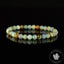 Bracelet Calcite Caraïbes Onyx Bleu perles rondes 6mm - Force intérieure - Endurance - Détermination