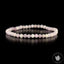 Bracelet Kunzite AA perles rondes facettées 4mm, Amour - Soutien - Compréhension - Paix