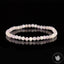 Bracelet Kunzite AA perles rondes facettées 4mm, Amour - Soutien - Compréhension - Paix