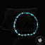 Bracelet Chrysocolle Foncée AA perles rondes facettées 4mm, Communication - Relaxation - Absorption