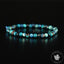 Bracelet Chrysocolle Foncée AA perles rondes facettées 4mm, Communication - Relaxation - Absorption
