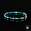 Bracelet Chrysocolle Foncée AA perles rondes facettées 4mm, Communication - Relaxation - Absorption