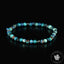 Bracelet Chrysocolle Foncée AA perles rondes facettées 4mm, Communication - Relaxation - Absorption