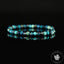 Bracelet Chrysocolle Foncée AA perles rondes facettées 4mm, Communication - Relaxation - Absorption