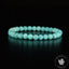 Bracelet Amazonite Bleue perles 6mm rondes du Mozambique grade AAA - Stimulation - Communication - Mémoire