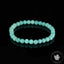 Bracelet Amazonite Bleue perles 6mm rondes du Mozambique grade AAA - Stimulation - Communication - Mémoire