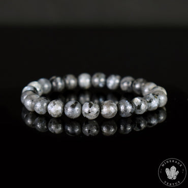 Bracelet Larvikite perles 8mm rondes