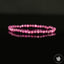 Bracelet Rubis Myanmar perles 4mm rondes facettées couleur vive - Pensée positive - Entretien - Stabilité - cadeau idéal pour elle