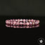 Bracelet Lépidolite Pourpre perles rondes facettées 6.5mm grade AA