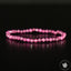 Bracelet Rubis Myanmar perles 4mm rondes facettées couleur vive - Pensée positive - Entretien - Stabilité - cadeau idéal pour elle