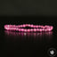 Bracelet Rubis Myanmar perles 4mm rondes facettées couleur vive - Pensée positive - Entretien - Stabilité - cadeau idéal pour elle