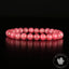 Bracelet Rhodonite du Brésil perles 7mm rondes grade AAA - Passion Motivation Communication