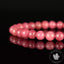 Bracelet Rhodonite du Brésil perles 7mm rondes grade AAA - Passion Motivation Communication