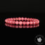 Bracelet Rhodonite du Brésil perles 7mm rondes grade AAA - Passion Motivation Communication