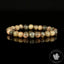bracelet pierre de lune noire perles 8mm rondes