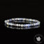 Bracelet Tanzanite bleu perles 4mm carrées facettées qualité simple - Révélation - Amplification - Dons