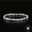 Bracelet Tanzanite bleu perles 4mm carrées facettées qualité simple - Révélation - Amplification - Dons