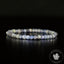 Bracelet Tanzanite bleu perles 4mm carrées facettées qualité simple - Révélation - Amplification - Dons