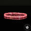 Bracelet Rhodonite 4mm perles carrées facettées AAA - Passion - Motivation - Communication