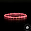 Bracelet Rhodonite 4mm perles carrées facettées AAA - Passion - Motivation - Communication