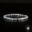 Bracelet Tanzanite bleu perles 4mm carrées facettées qualité simple - Révélation - Amplification - Dons