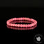 Bracelet Rhodonite 4mm perles carrées facettées AAA - Passion - Motivation - Communication