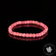 Bracelet Rhodonite 4mm perles carrées facettées AAA - Passion - Motivation - Communication