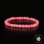 Bracelet Rhodonite 4mm perles carrées facettées AAA - Passion - Motivation - Communication