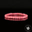 bracelet rhodonite perles 4mm carrées facettées
