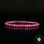 Bracelet Rubis Myanmar perles 4mm carrées facettées couleur vive - Pensée positive - Entretien - Stabilité