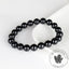 Bracelet Tourmaline noire perles 10mm rondes - Ancrage - Protection - Réalignement