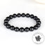 Bracelet Tourmaline noire perles 10mm rondes - Ancrage - Protection - Réalignement