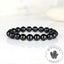 Bracelet Tourmaline noire perles 10mm rondes - Ancrage - Protection - Réalignement