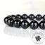 Bracelet Tourmaline noire perles 10mm rondes - Ancrage - Protection - Réalignement