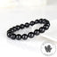 bracelet tourmaline noire perles 10mm