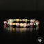 Bracelet Tourmaline Multicolore perles 6mm rondes facettées - Révélation - Croissance - Renouvellement