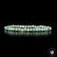 Bracelet Turquoise du Pérou perles cubiques facettées 4mm AA