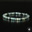 Bracelet Tourmaline Bleue Indigolite perles carrées facettées 4mm mix de couleurs