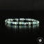 Bracelet Tourmaline Bleue Indigolite perles carrées facettées 4mm mix de couleurs