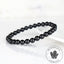 Bracelet Spinelle noir AAA perles 6mm rondes - Protection - Ancrage - Vigueur