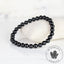 Bracelet Spinelle noir AAA perles 6mm rondes - Protection - Ancrage - Vigueur