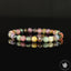 Bracelet Tourmaline Multicolore perles 6mm rondes facettées - Révélation - Croissance - Renouvellement