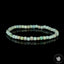 Bracelet Turquoise du Pérou perles cubiques facettées 4mm AA